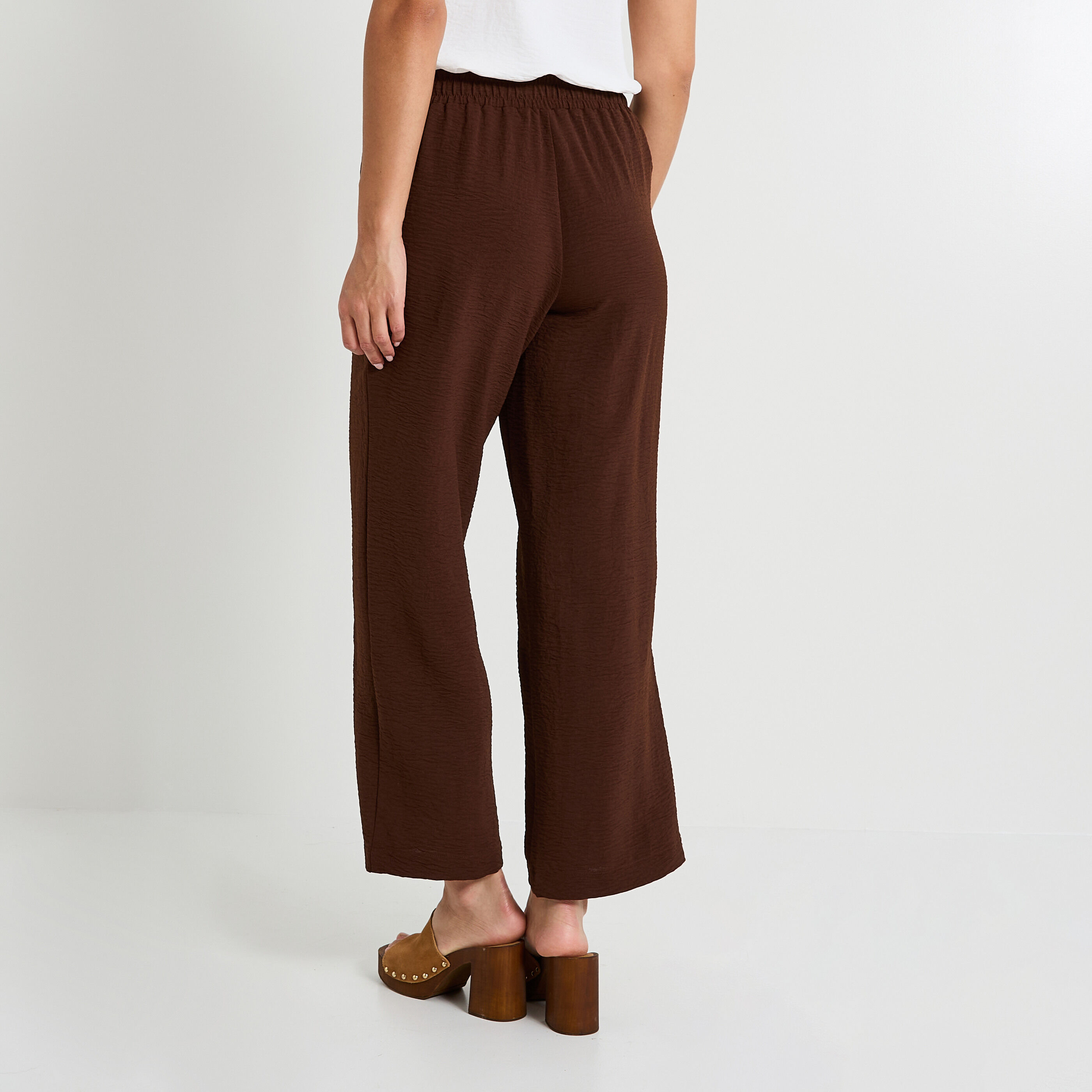 Pantalon large fluide femme