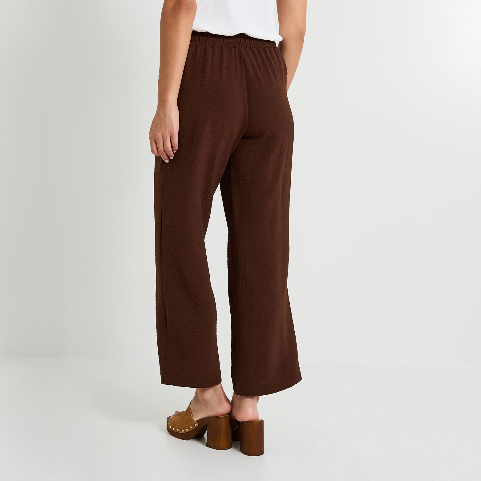 Pantalon large fluide femme