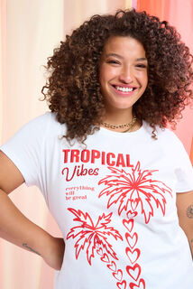 T-shirt col rond femme