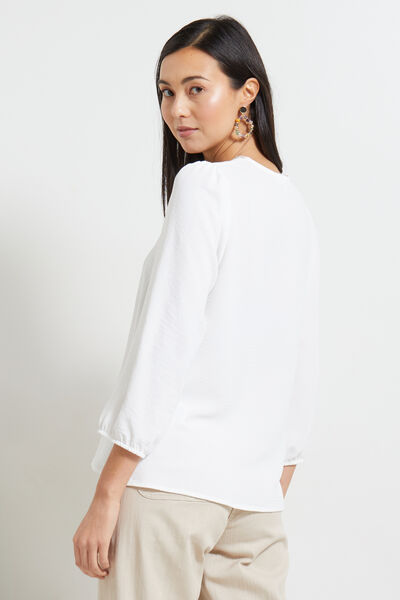 Blouse col V femme
