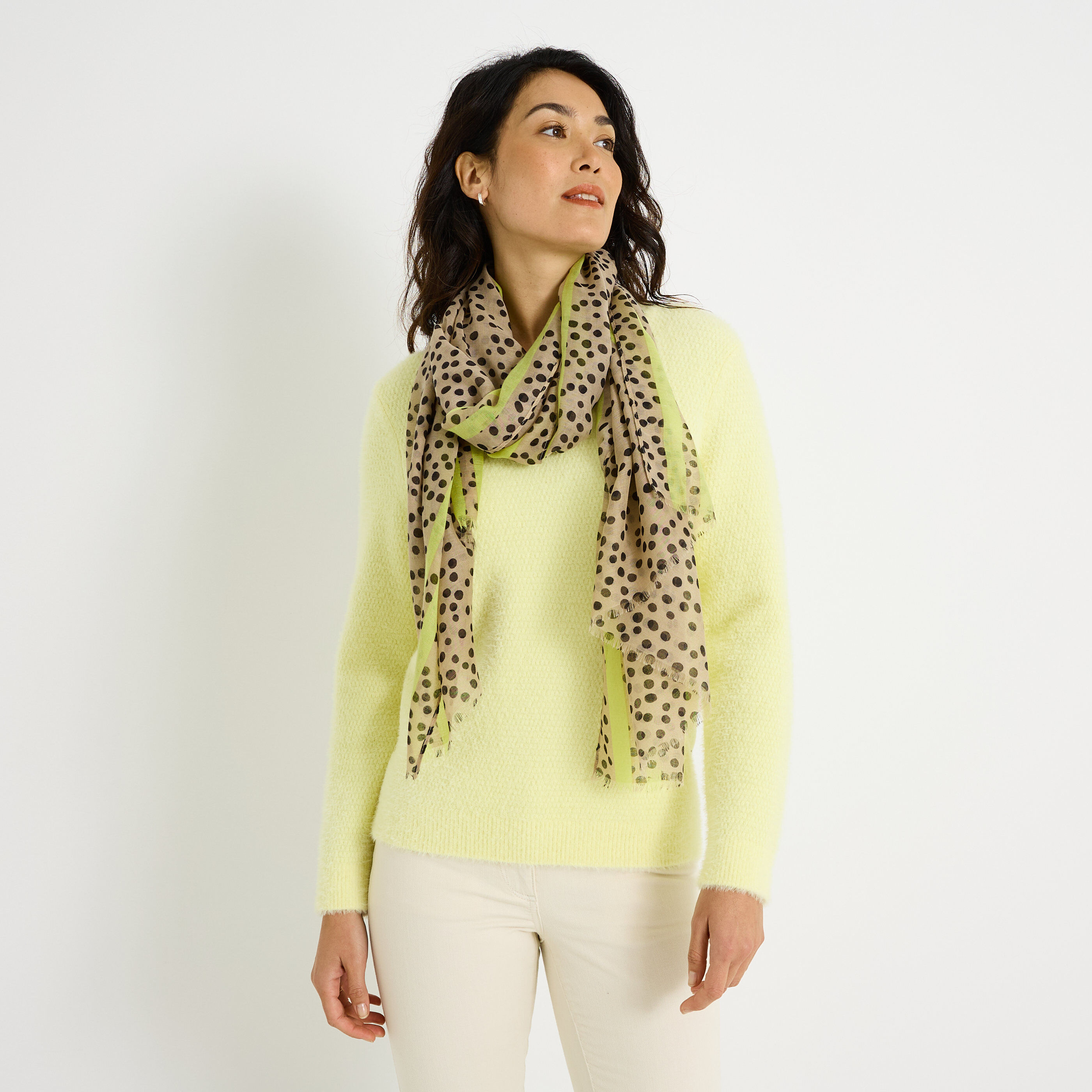 Etole longue &agrave; pois femme