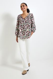 Blouse imprimé fleuri femme