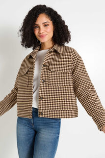 Blouson carreaux femme
