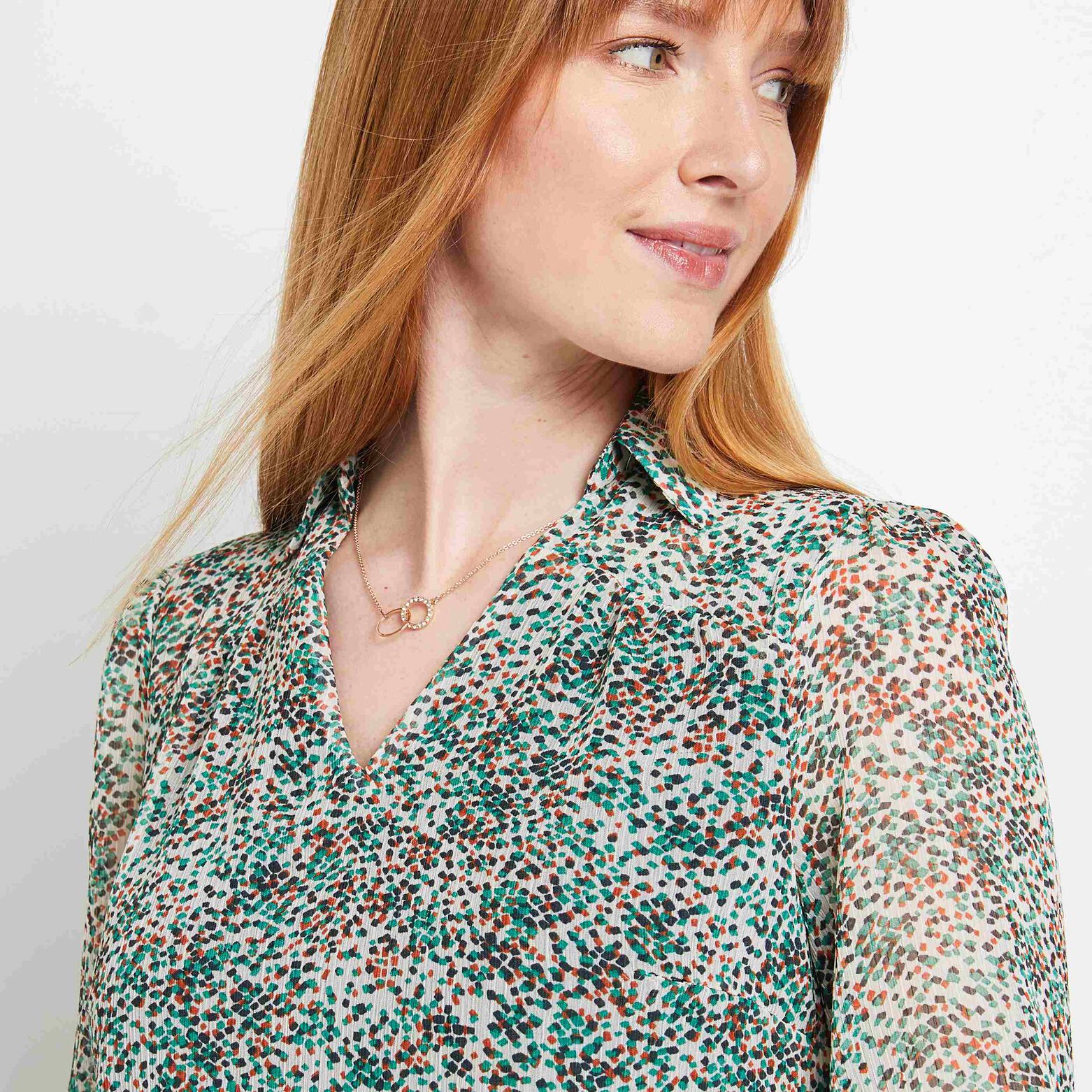 Blouse imprimée femme