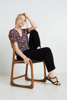 Tshirt col V femme