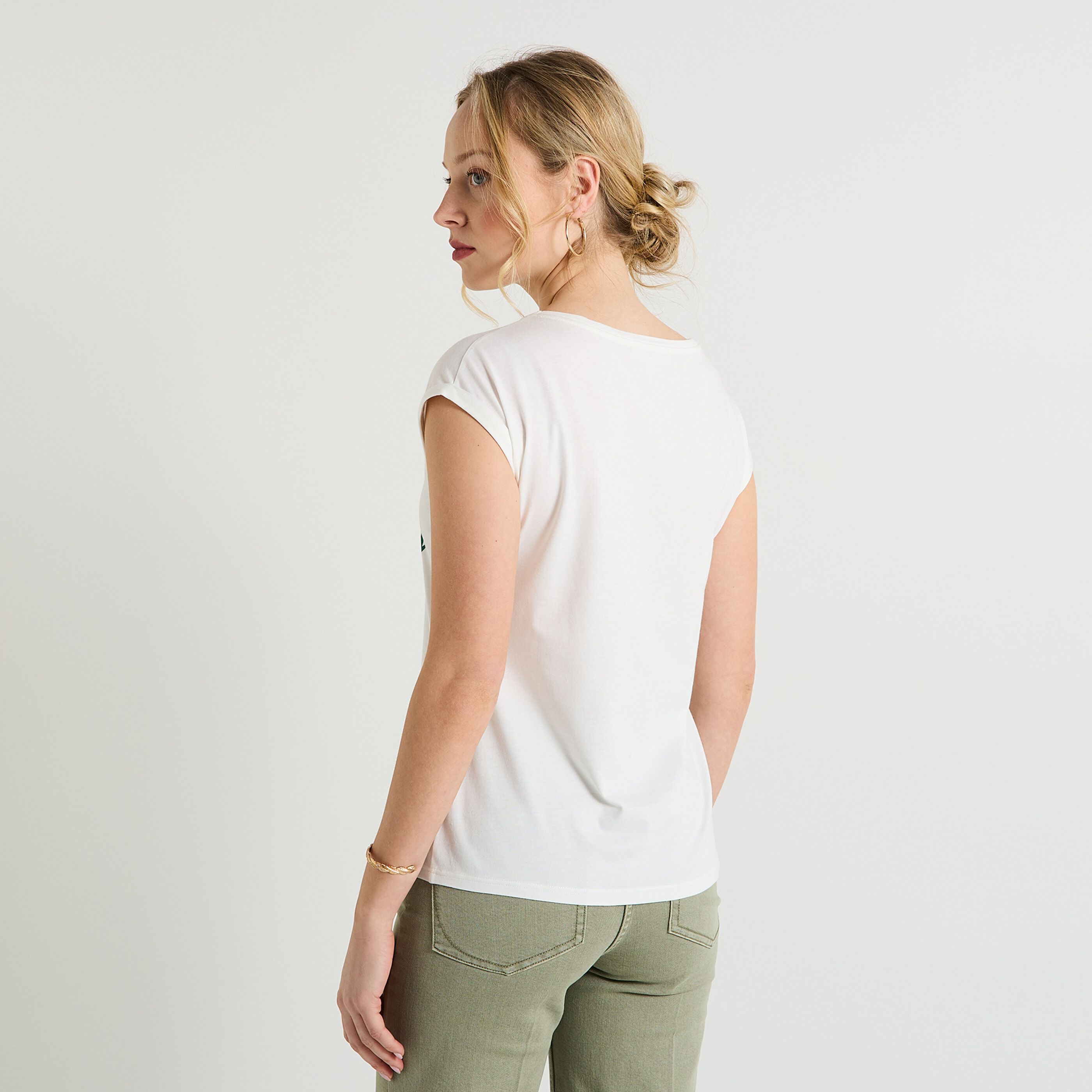 T-shirt col rond femme