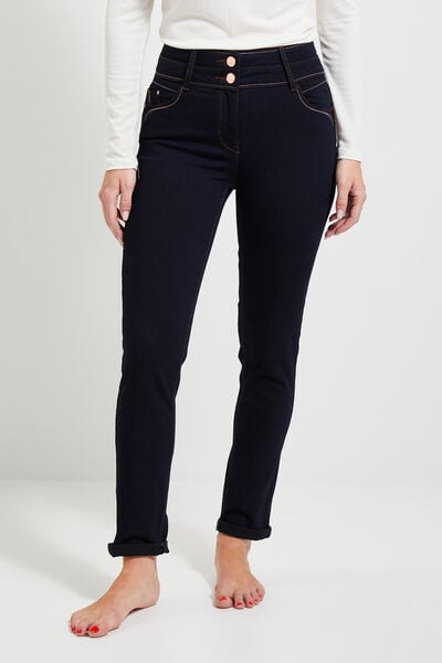 Jean raccourci taille haute HANOI femme