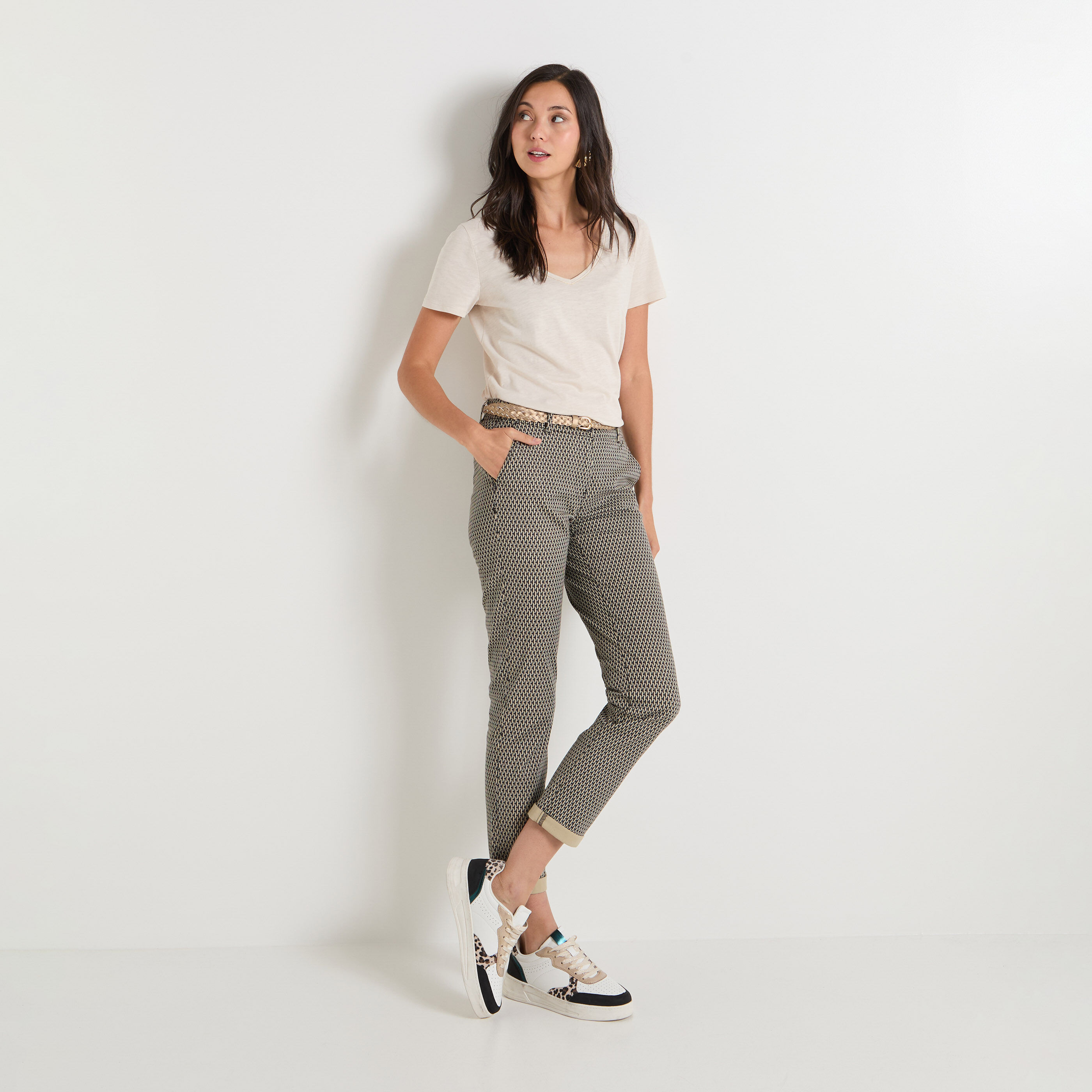 Pantalon chino femme