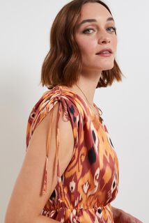 robe longue imprimée femme