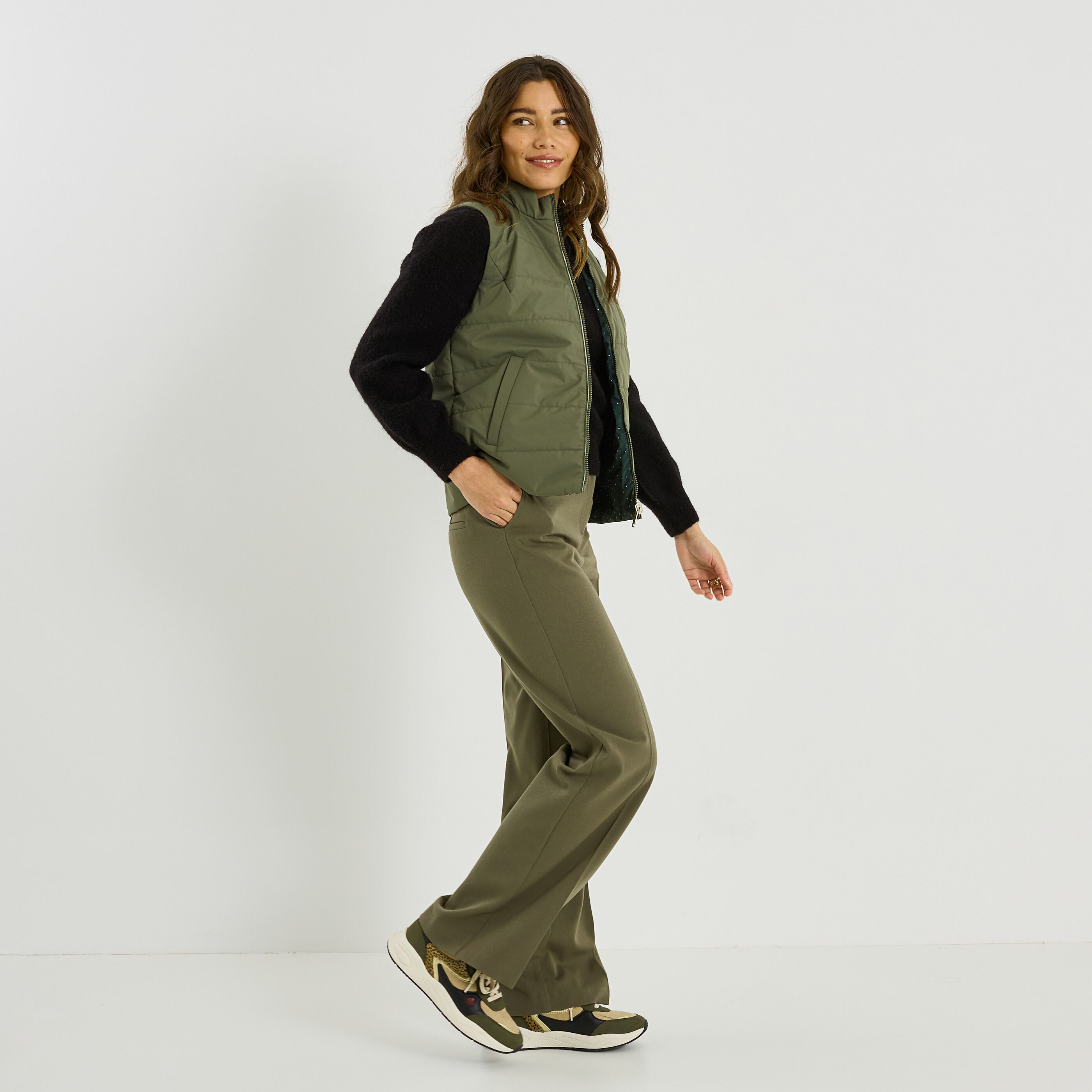 Doudoune r&eacute;versible sans manches femme