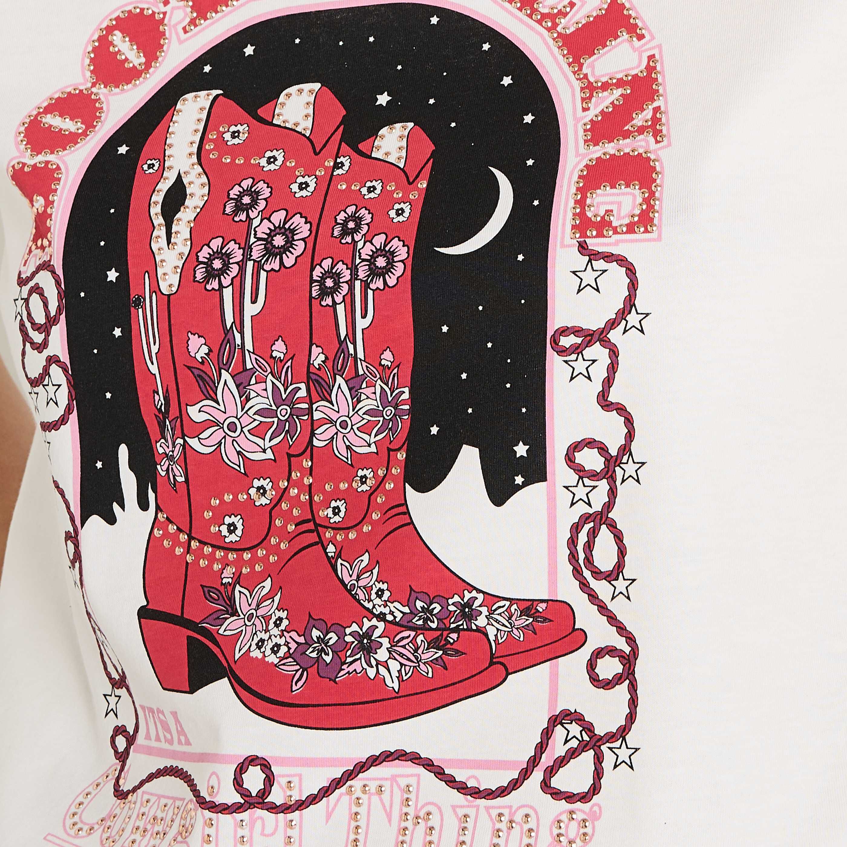 T shirt col rond femme