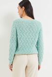 Pull maille ajourée femme 