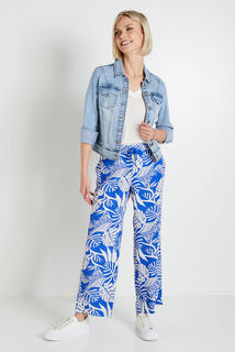 Pantalon fluide imprimé femme