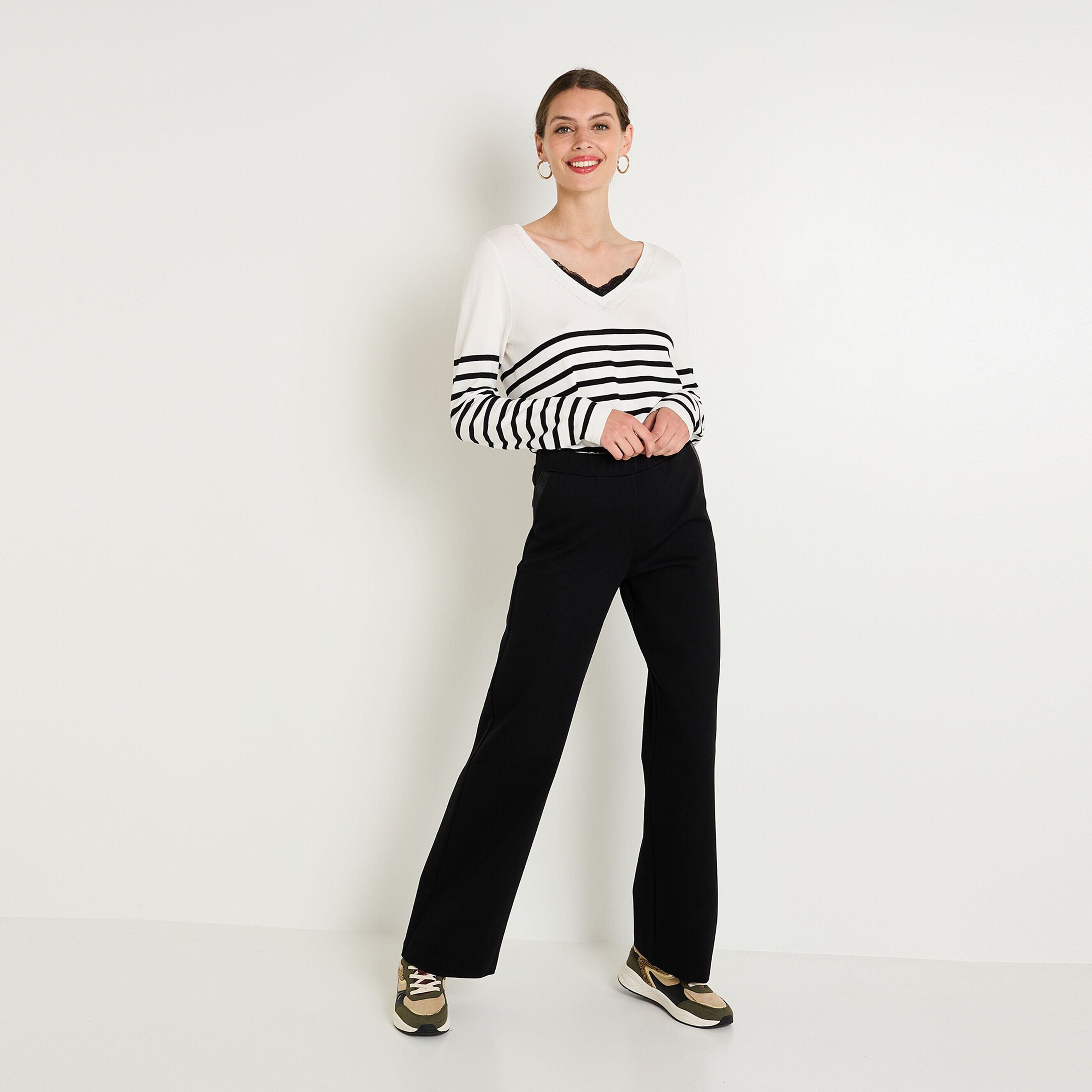 Pantalon large femme