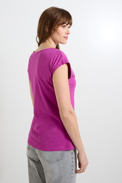 T-shirt col V femme