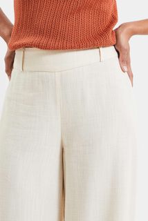 Pantalon lin mélangé femme