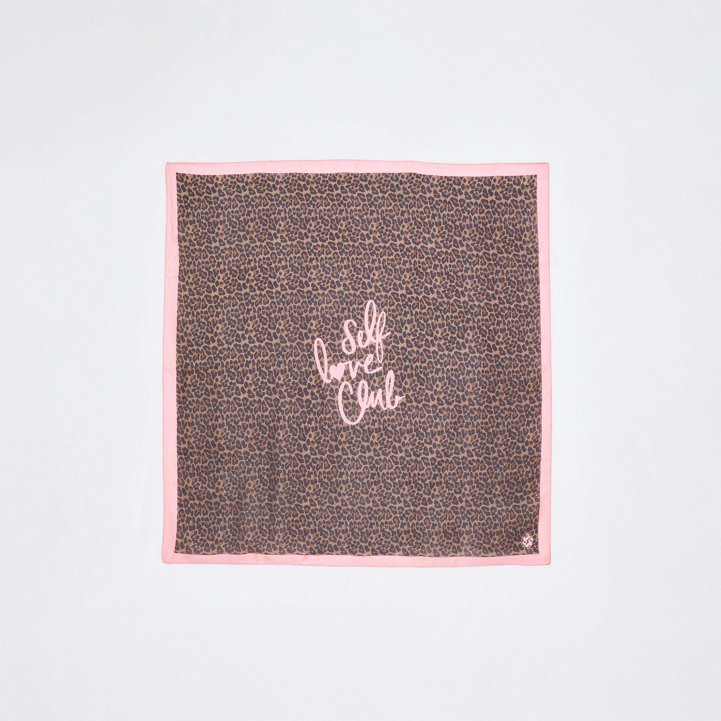 Foulard carr&eacute; motif L&eacute;opard femme