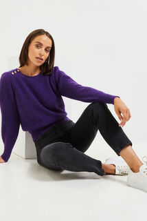 Pull col rond femme