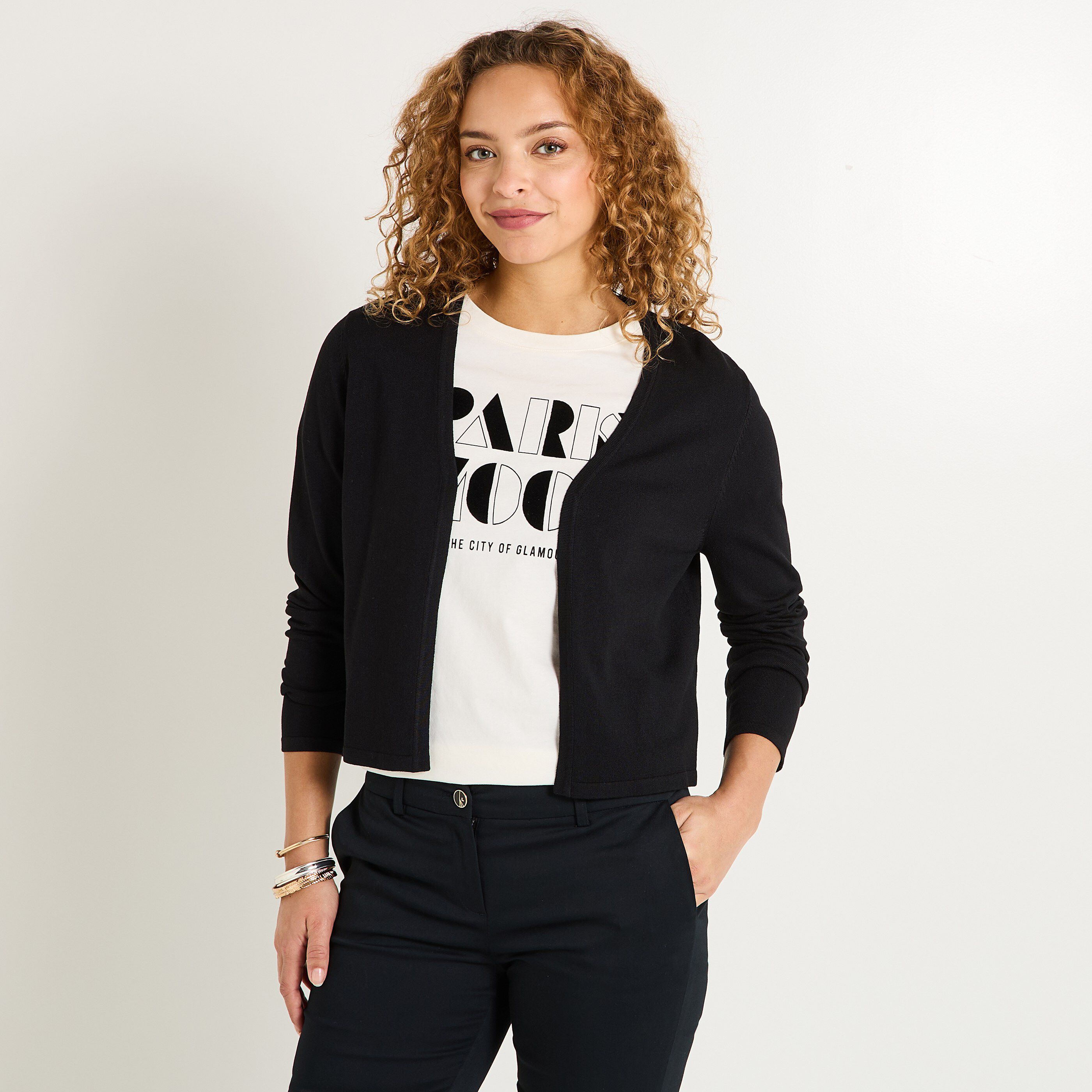 Gilet manches longues femme