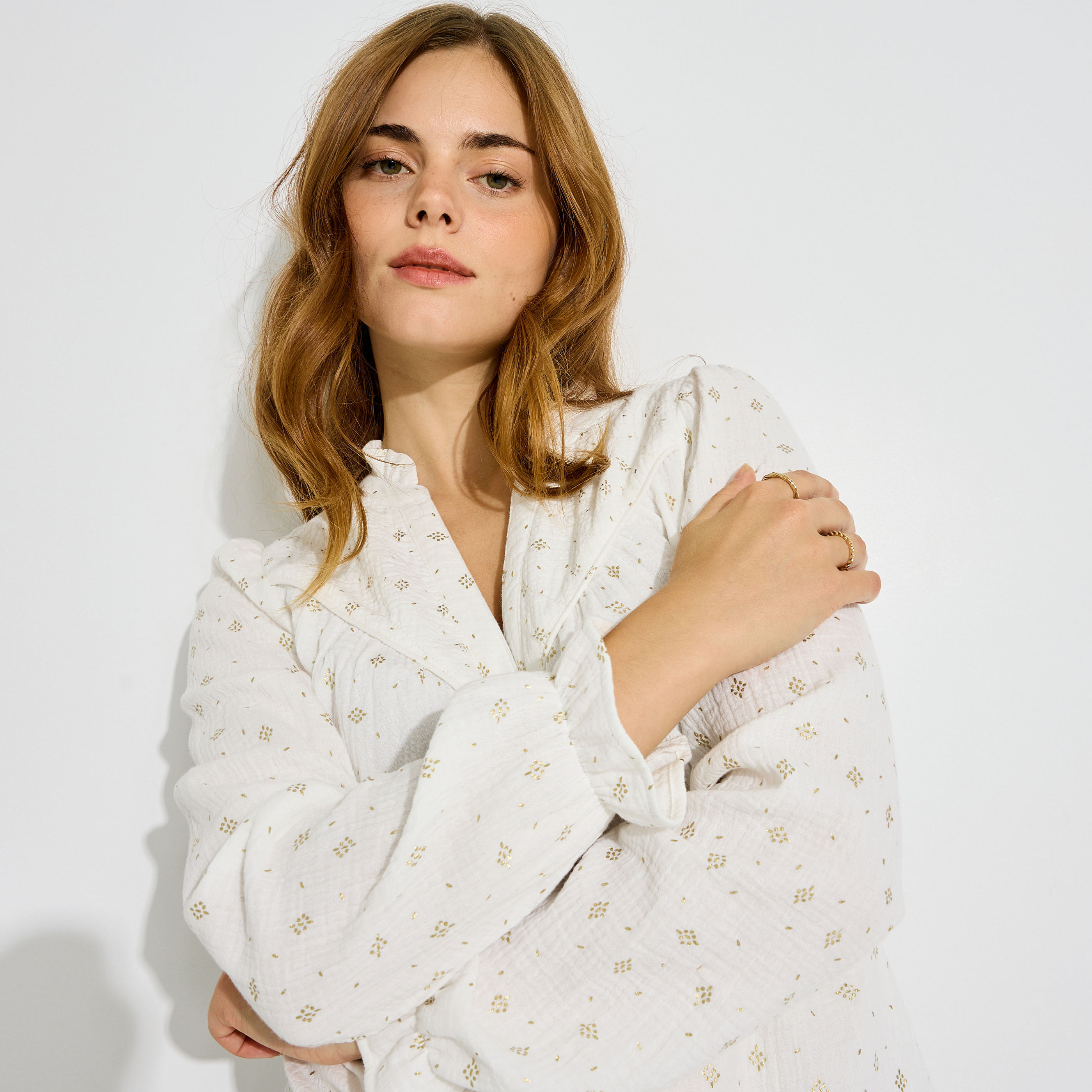 Chemise imprim&eacute;e femme