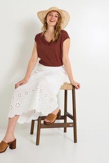 T-shirt col V femme
