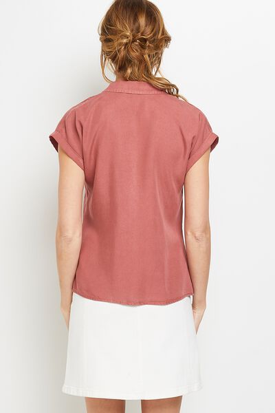 Chemise manches courtes femme