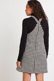 Robe chasuble à carreaux femme