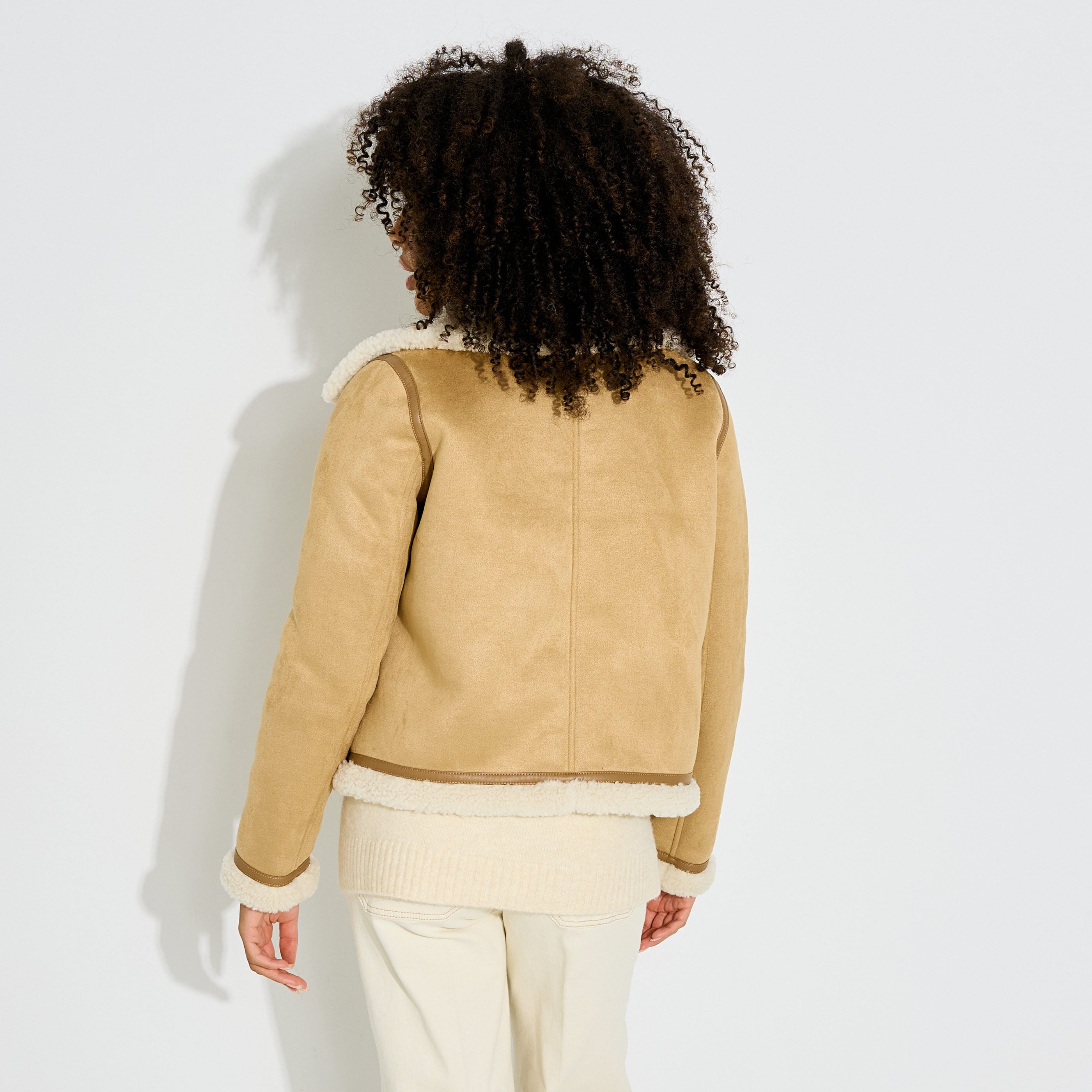 Blouson en su&eacute;dine femme