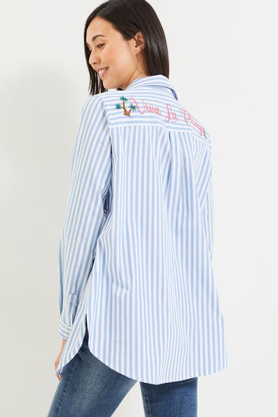 Chemise rayée femme