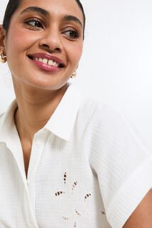 Chemise en gaze de coton femme