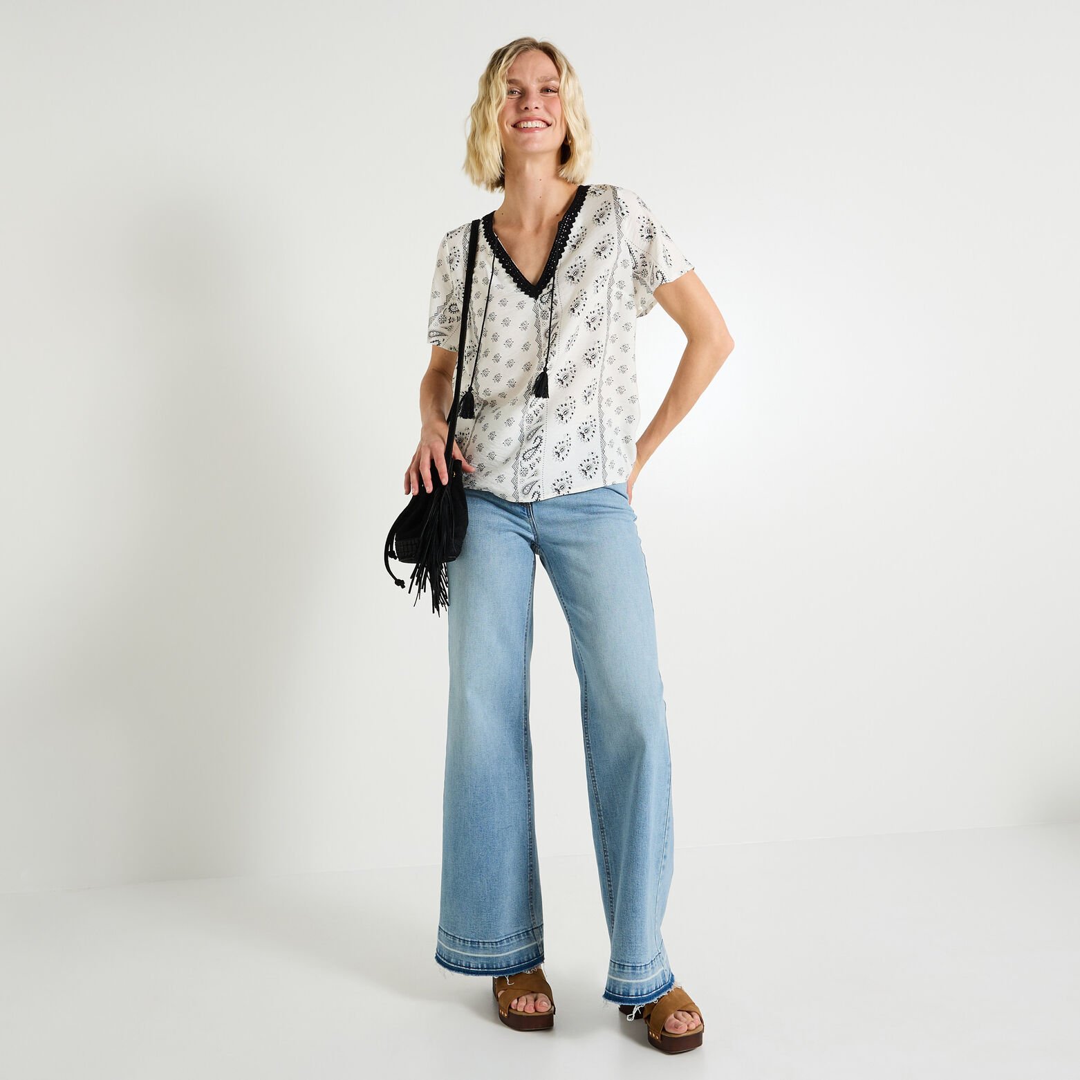 Blouse imprimée femme