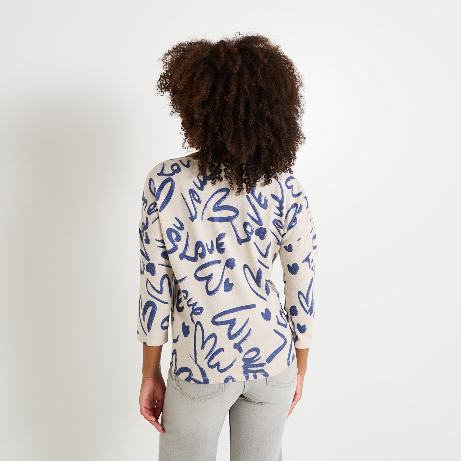 T-shirt imprimé cœurs femme