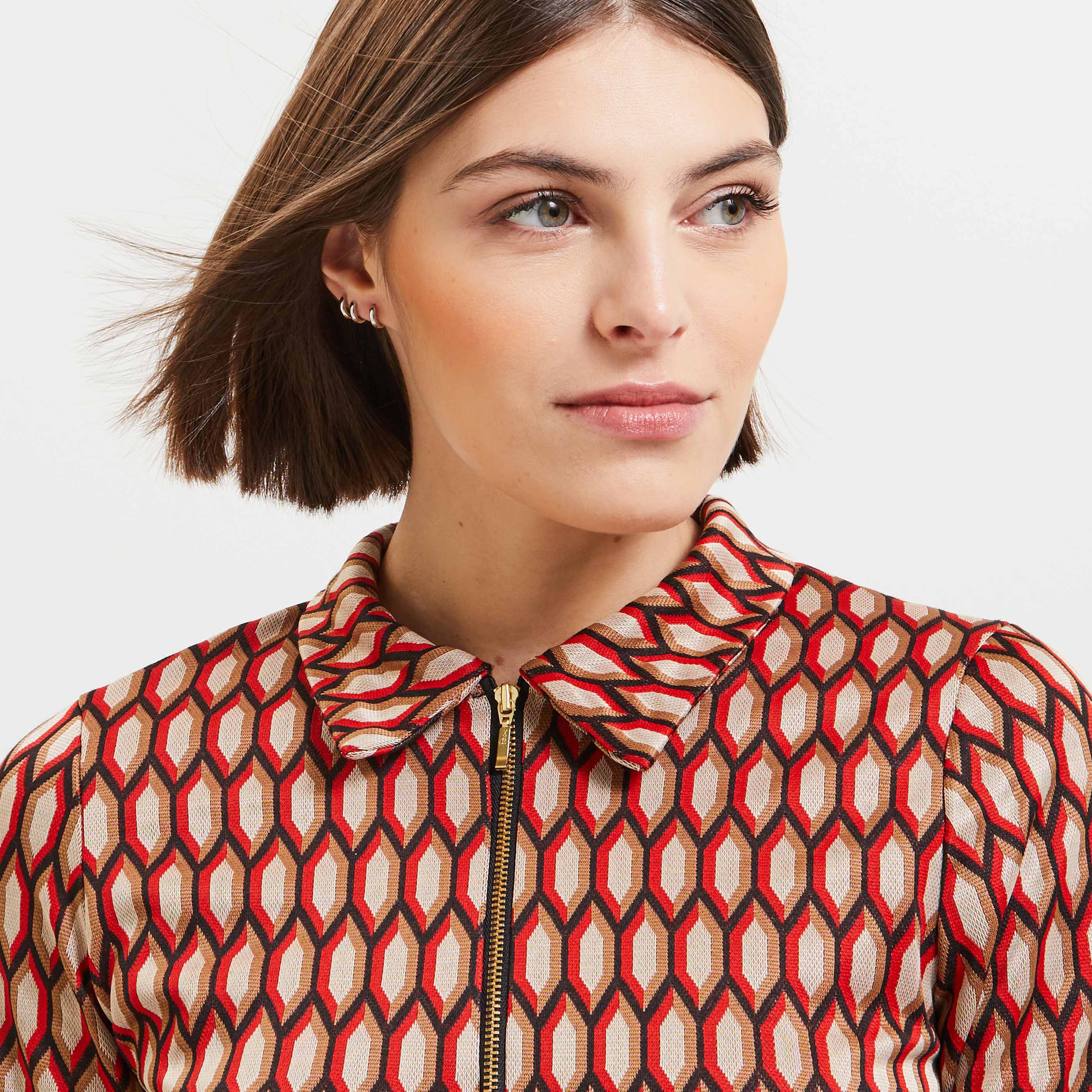 Robe en jacquard femme