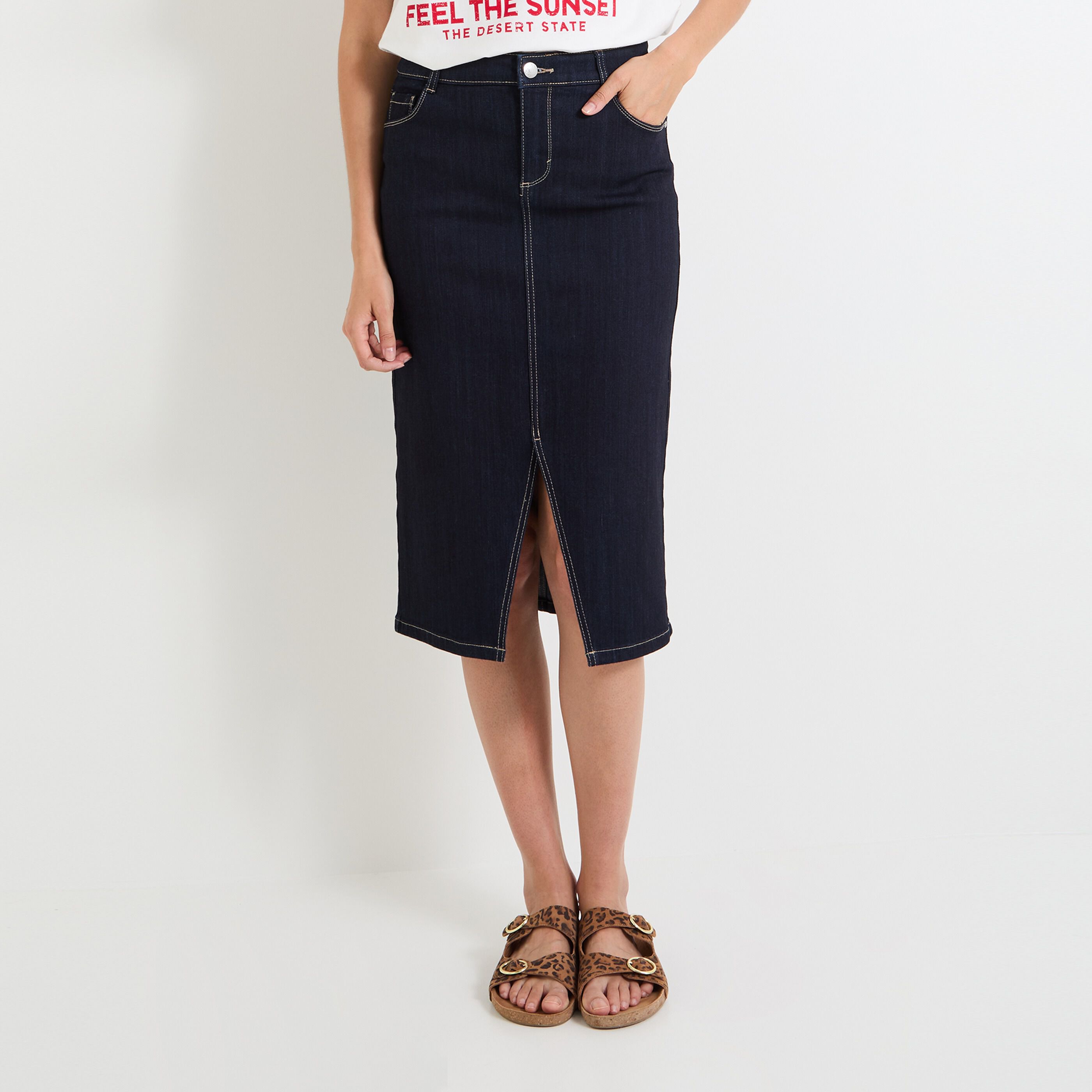 Jupe en jean femme