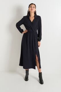 Robe longue évasée femme