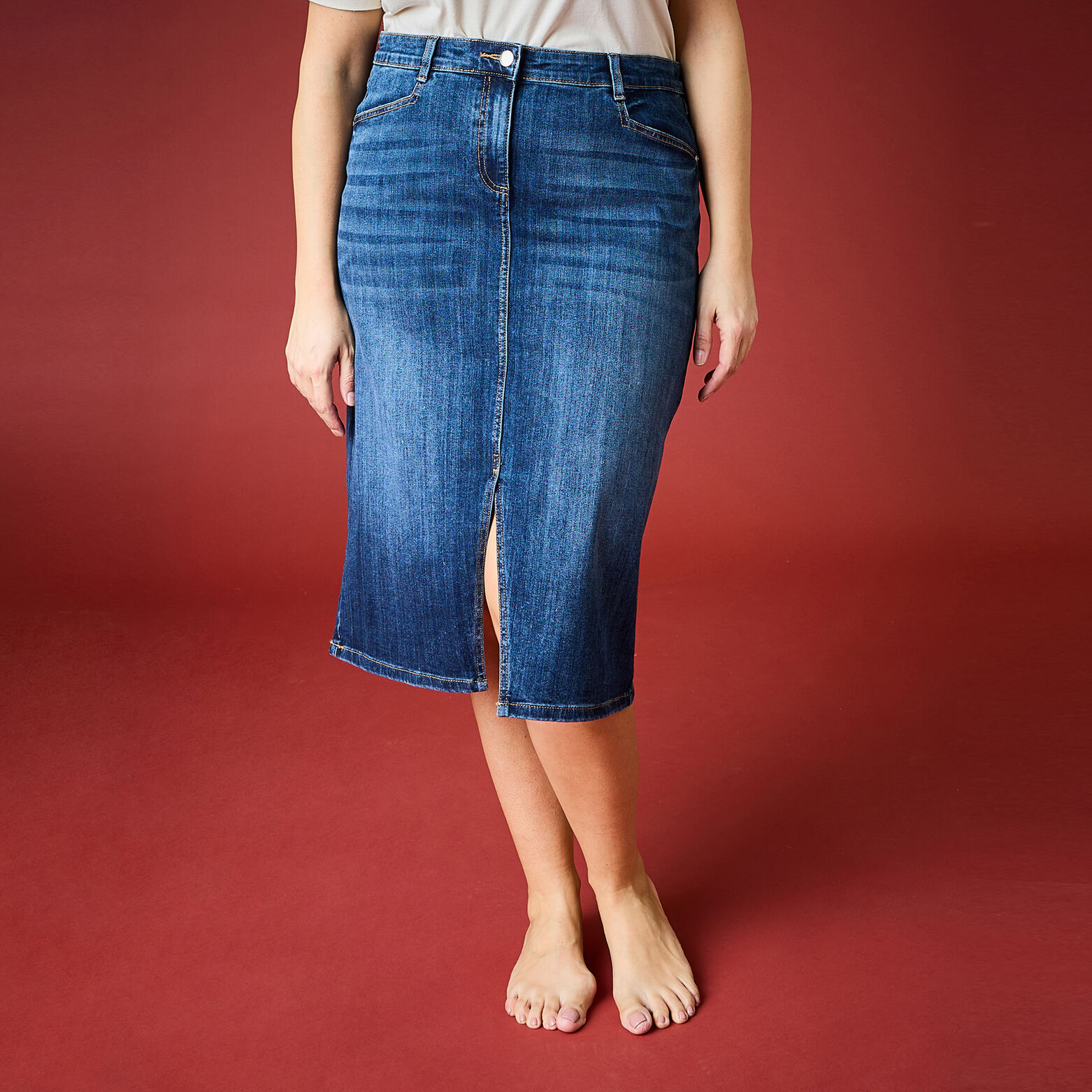 Jupe en jean femme