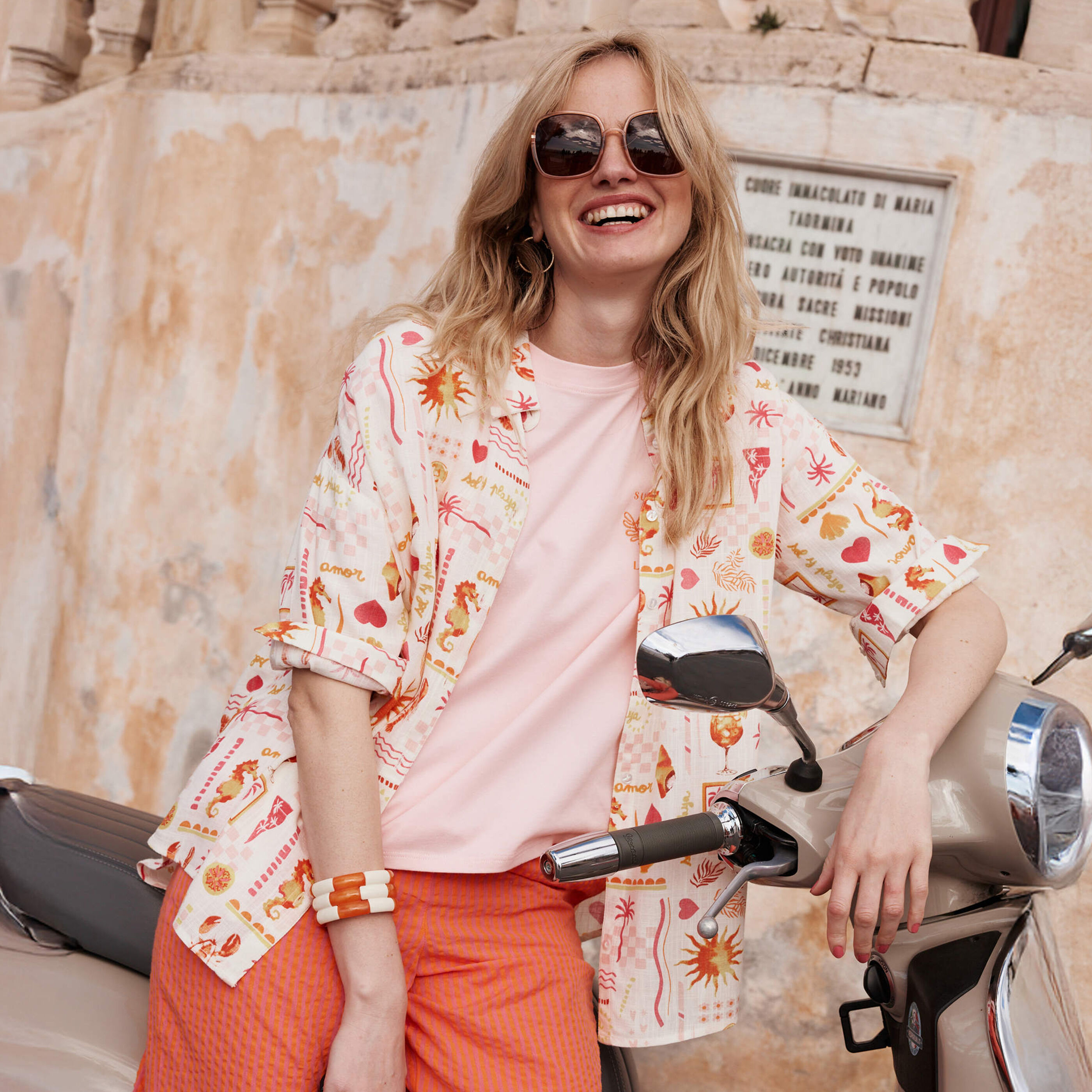 Chemise imprim&eacute;e femme