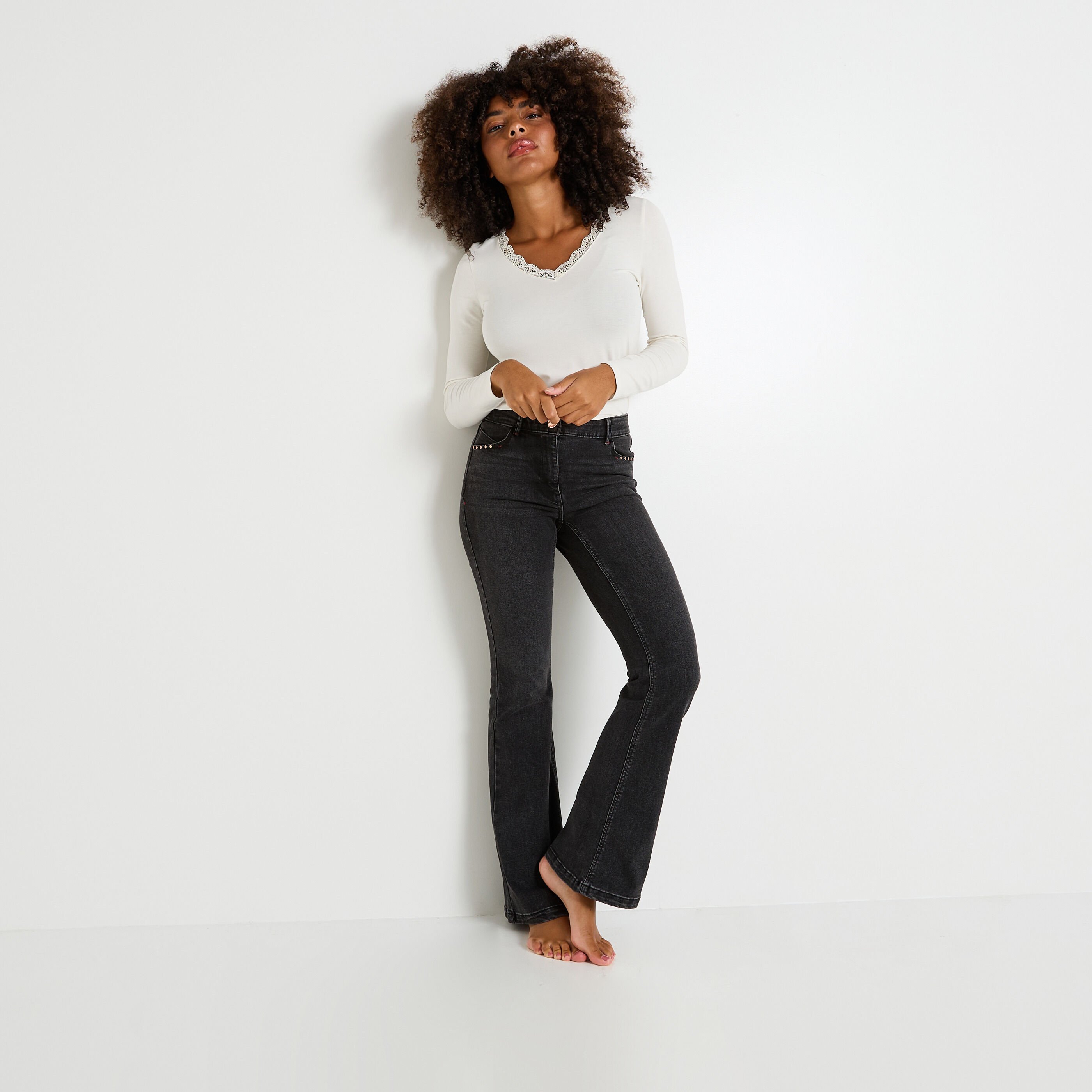 Jean bootcut CALVI B02 femme