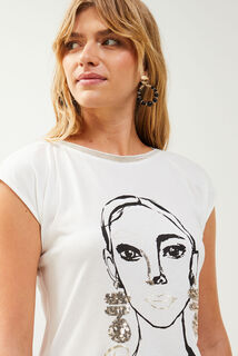 Tshirt col bateau femme
