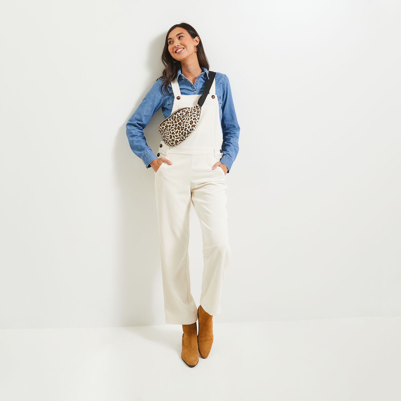 Salopette velours femme