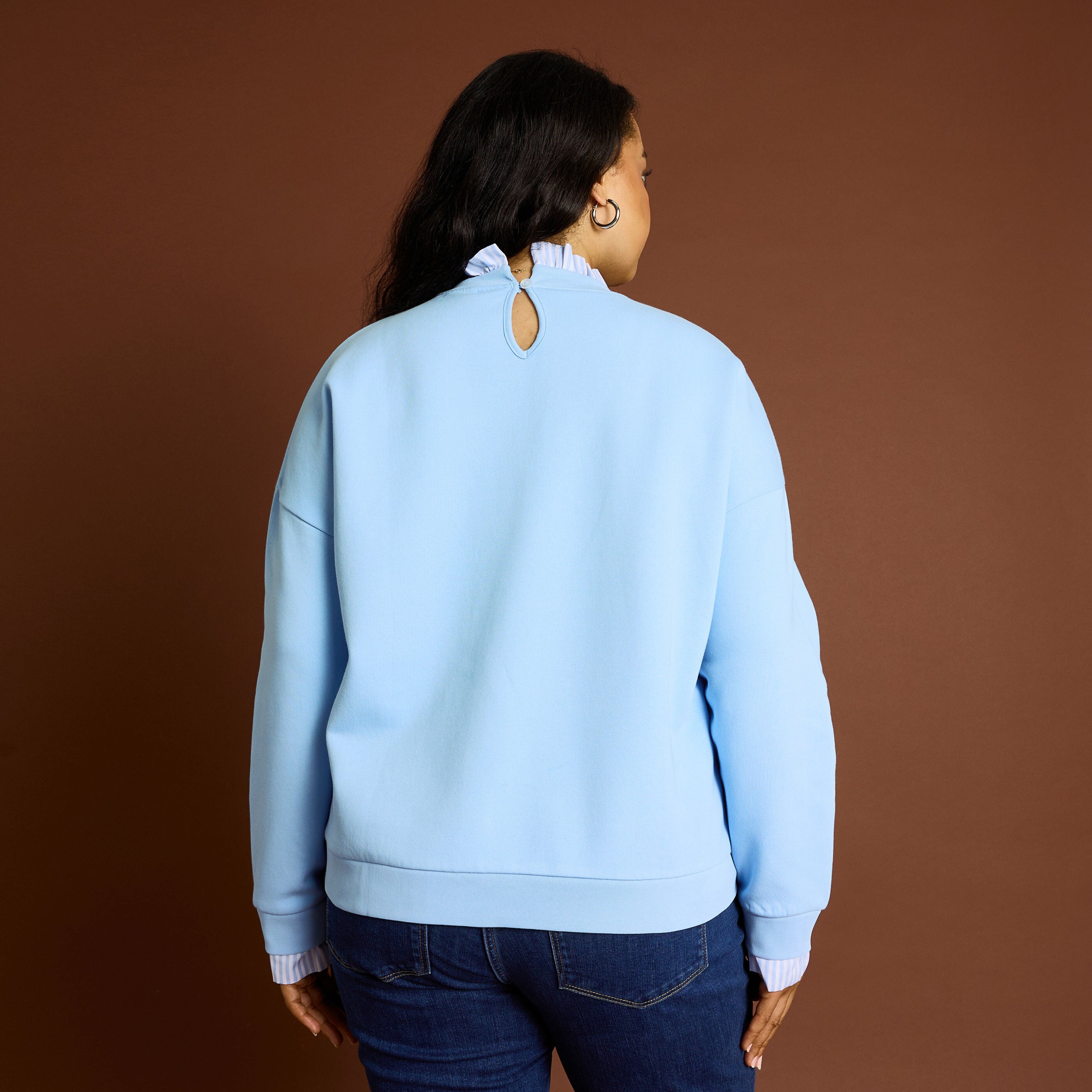 Sweat col victorien femme