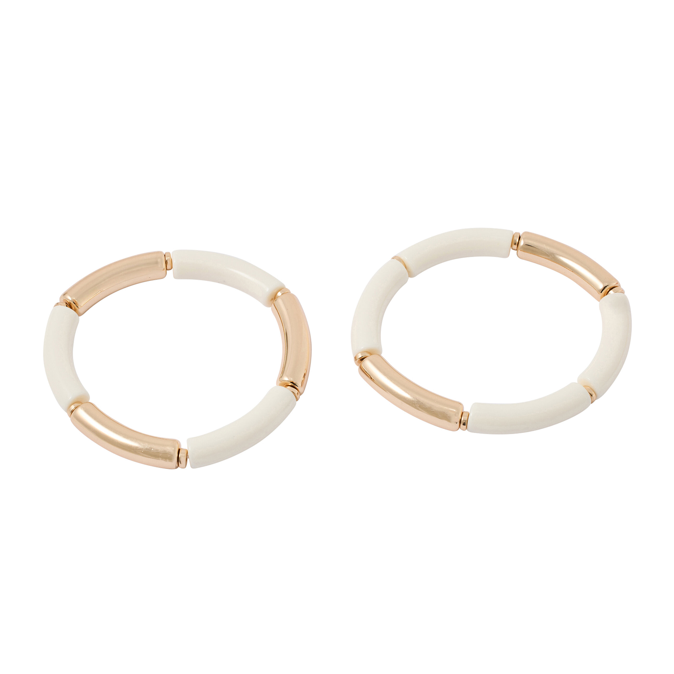 Set de 2 bracelets tube femme
