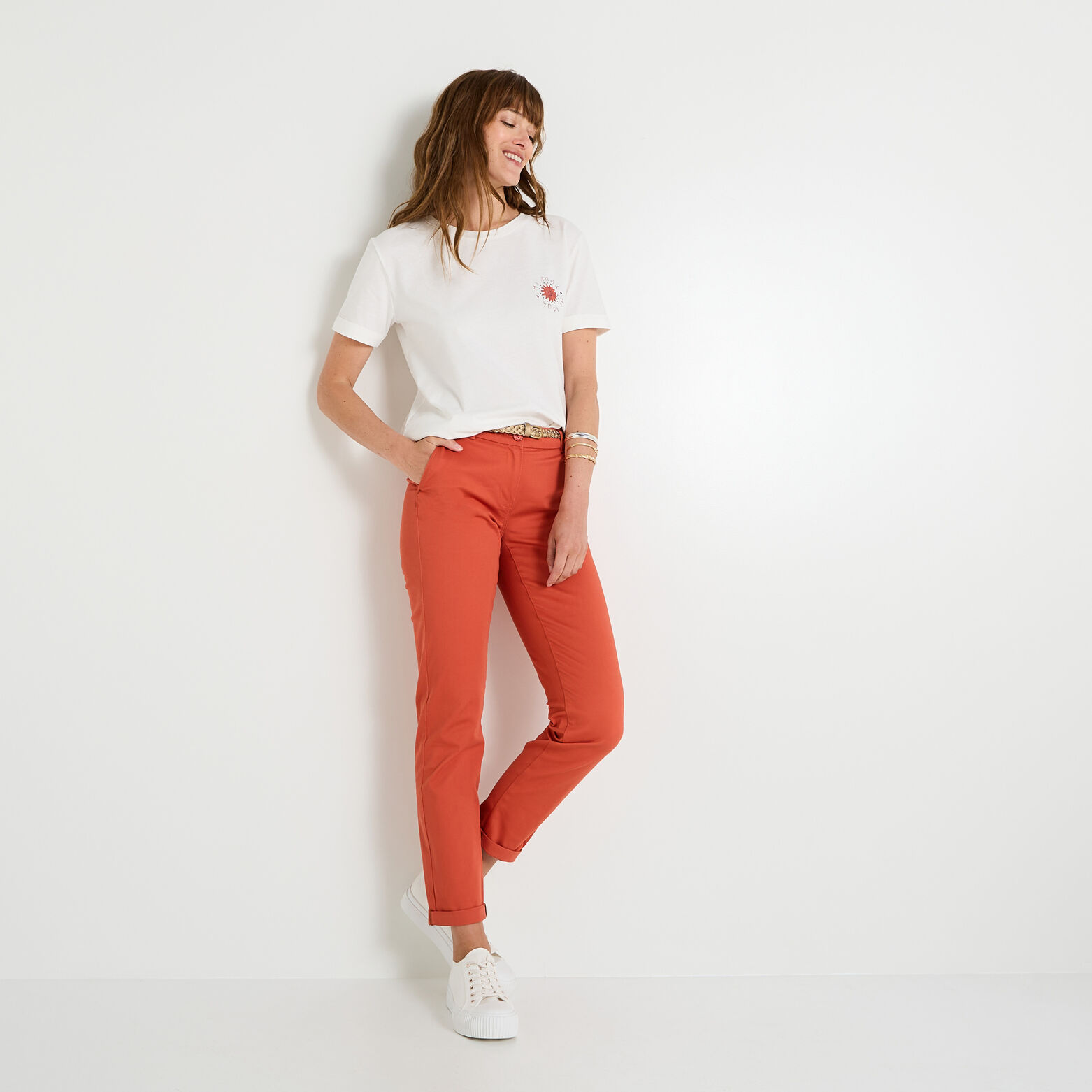 Pantalon chino femme