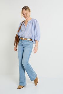 Chemise oversize rayée femme