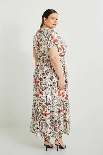 Robe longue imprimée femme