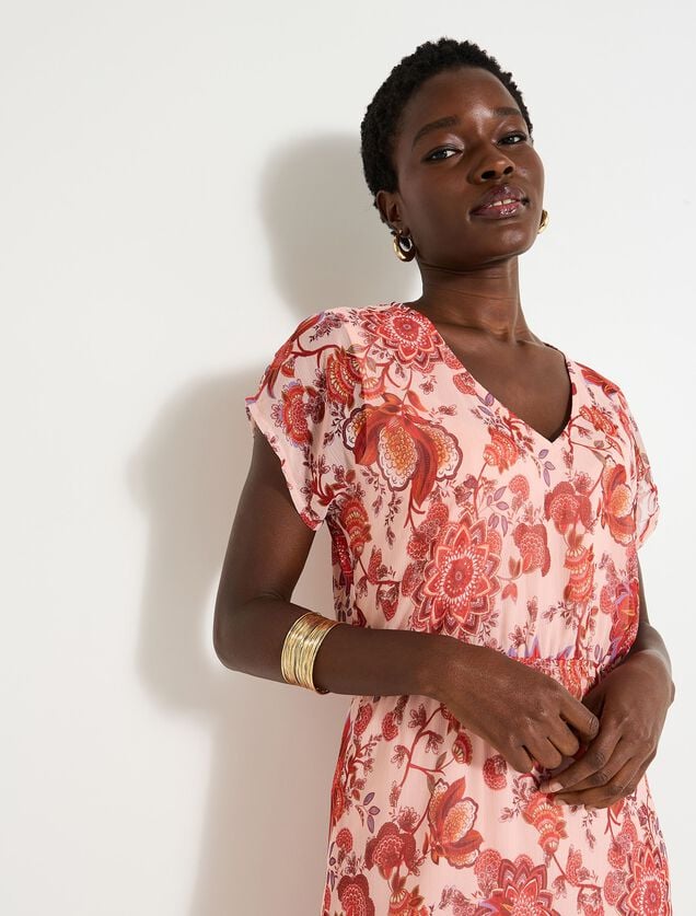 Robe imprimé fleuri femme