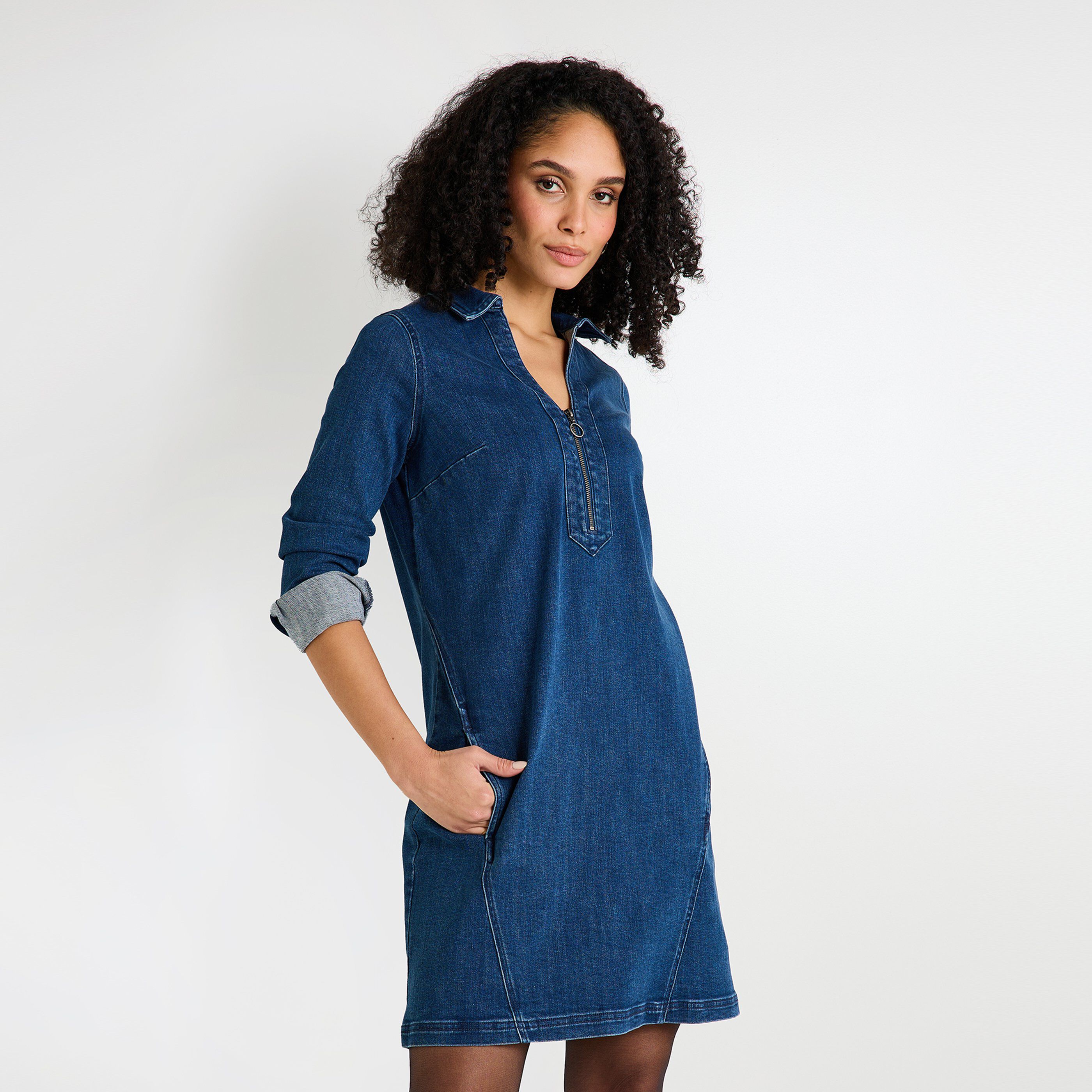 Robe en denim femme