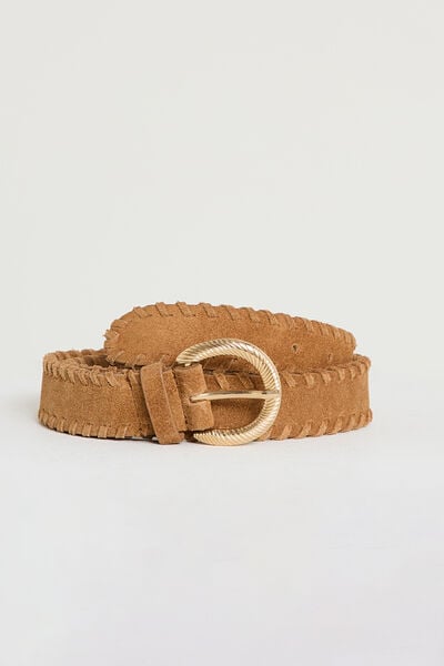 Ceinture bords tressés femme