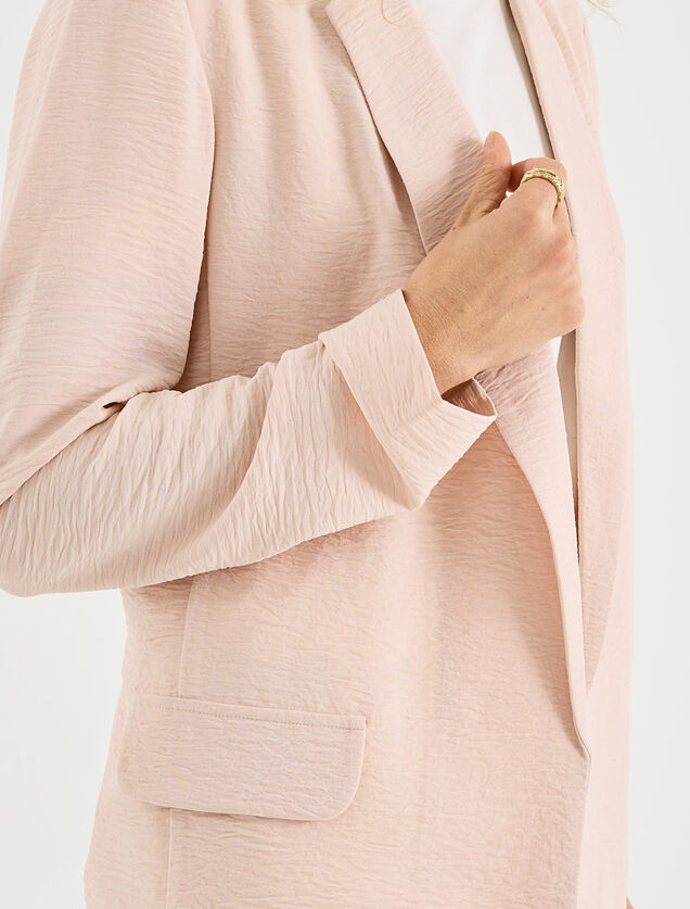 Veste fluide &agrave; col tailleur femme