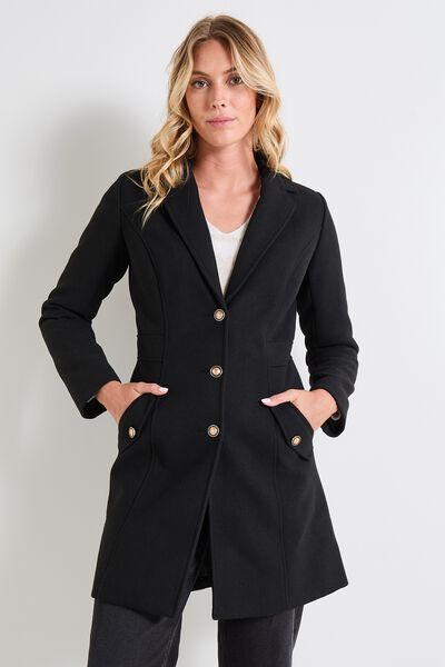 Manteau boutonné femme